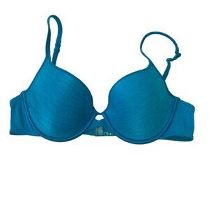 VTG Vassarette Silken Heathered Blue Underwire Bra Size 38B